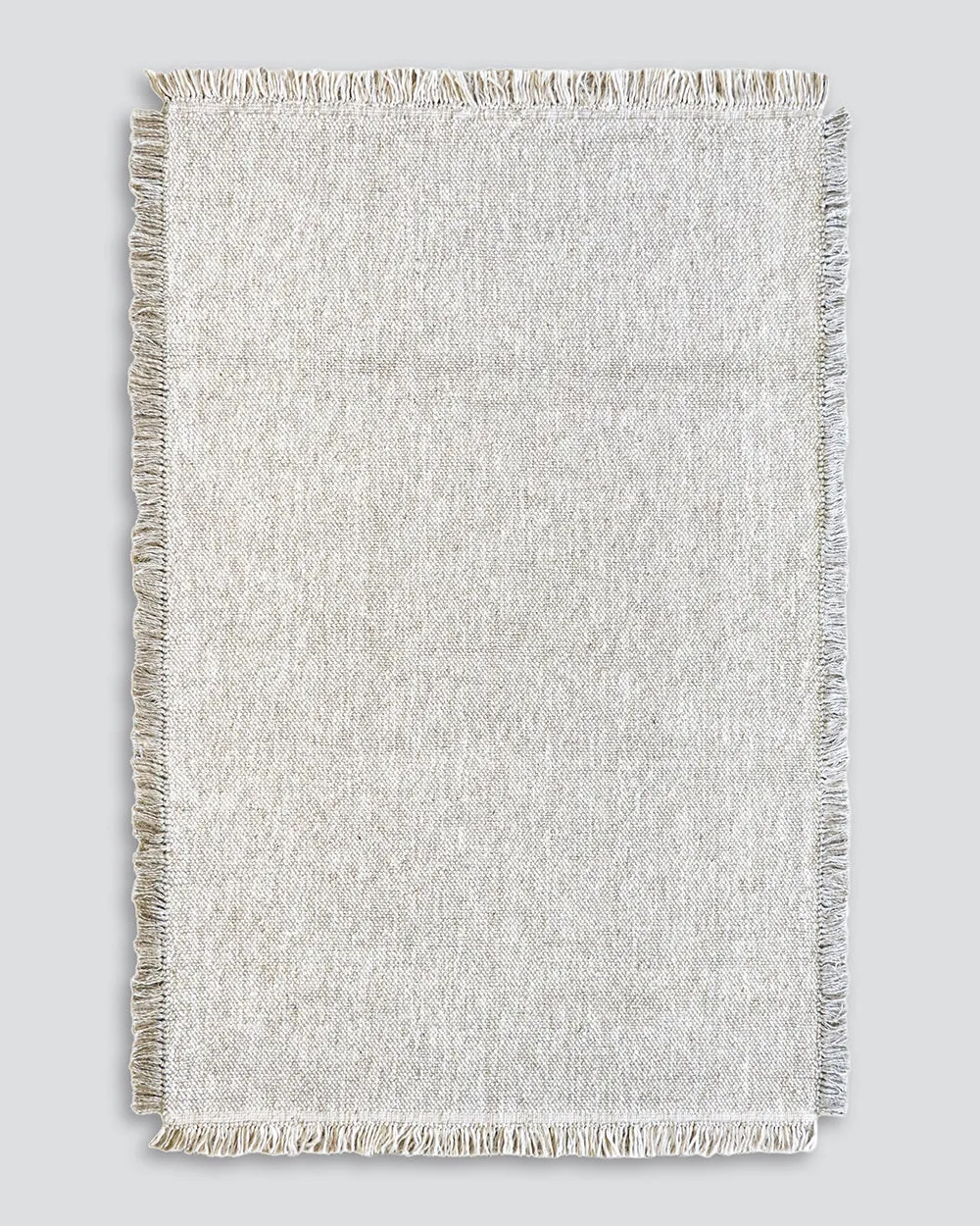 Ulster Floor Rug in White/Natural
