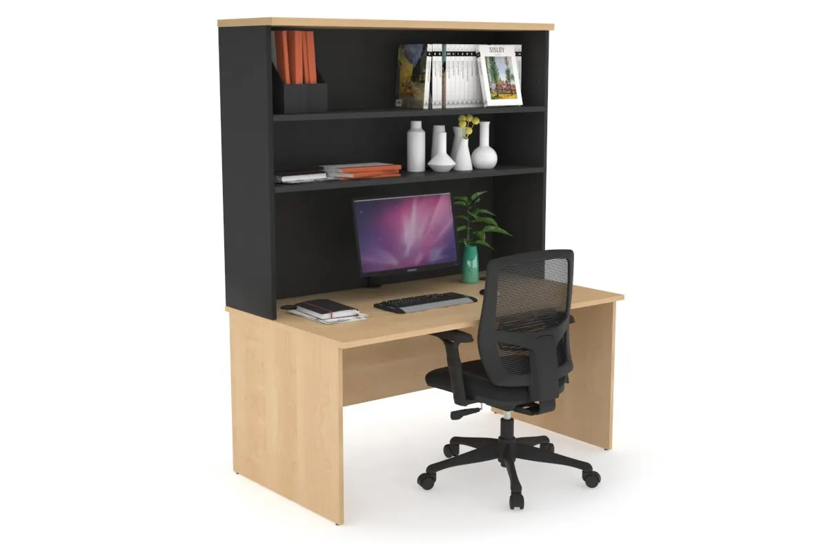 Uniform Panel Desk with Open Hutch [1200W x 750H x 700D]