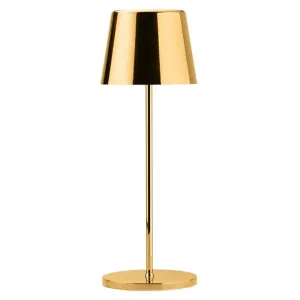 Utopia Bermuda LED Cordless Table Lamp 320mm Gold (Pack of 6) - FU965