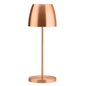 Utopia Montserrat LED Cordless Table Lamp 300mm Brushed Copper (Pack of 6) - FU986