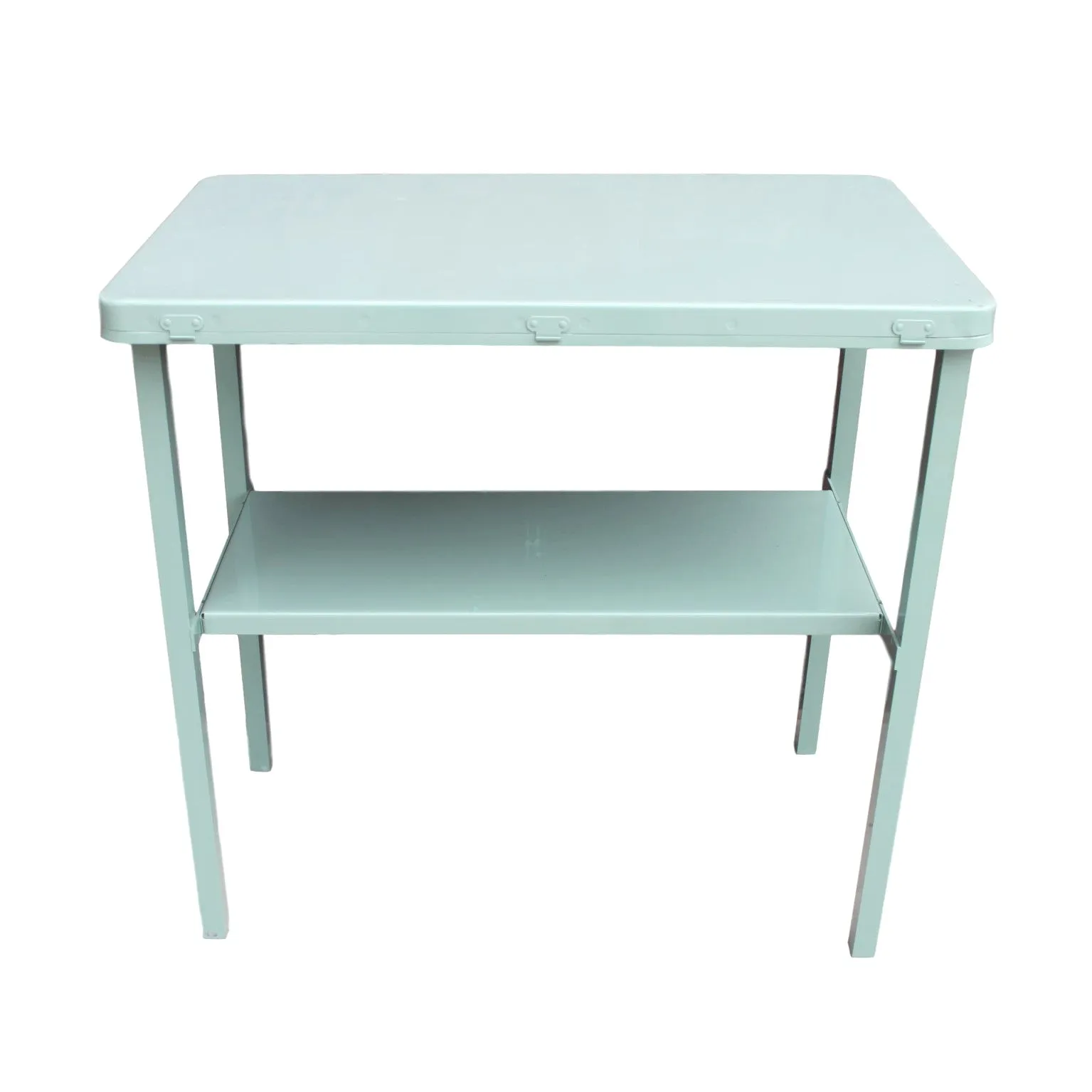 Vintage Industrial Portable Aluminium Console Shelving Cabinet Unit