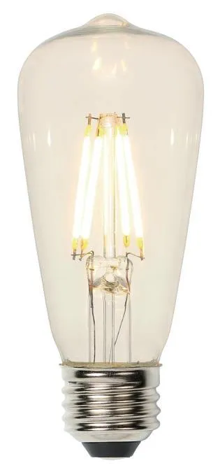 Westinghouse 0518700 6.5 Watt LED ST15 Decorative Dimmable Filament - 2700 Kelvin - Warm White - 800 Lumens - E26-Medium Base - 120 Volt - Box